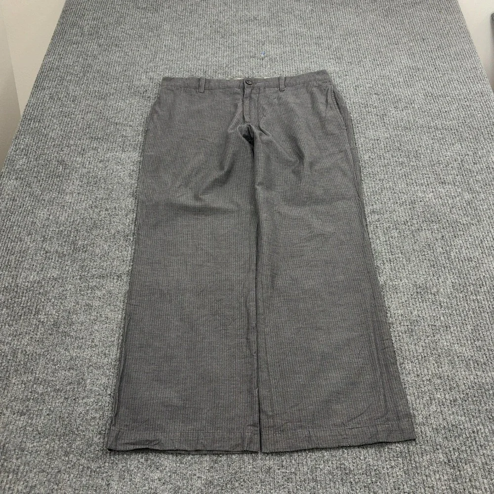 Banana Republic Pants Mens 34x30 Gray Cotton Wool Herringbone Boot Fit Casual